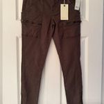 Joie  High Rise Park Skinny Pants Women Fatigue Green Ankle Cropped Pants Size 25 Photo 4