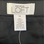 Loft Ann Taylor Black Silk Mermaid Skirt with Lace and Ruffle Hem Photo 4