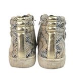 Vintage Havana  Snakeskin Leather Lace Up Star Studded High Top Sneakers Shoes 8 Photo 2