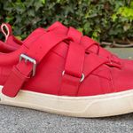 Valentino Garavani V-Punk red leather belted low-top sneakers size IT 37 US 7 Photo 17