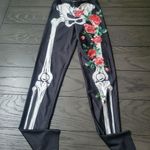 Halloween Skeleton pants costume leggings women's size 4 Photo 0