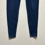 Michael Kors  Skinny Jeans Zipper Ankle Leg Hem Size 2 Stretch Dark Wash Decal Photo 7