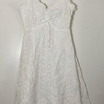 KENZO white lace eyelet sleeveless shift mini dress size XS Fr 36 White Photo 0
