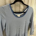 Matilda Jane  M Blue & White Striped Between The Lines Tulle Trim Jersey Dress Photo 2