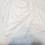 superdown Sophie Draped Mini Dress in White Satin Medium Photo 3