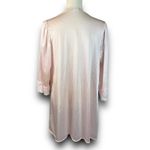Vintage Avon Style Pink Satin Nylon Open Lace Trim Robe Midi Length Small Medium Photo 2