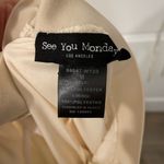 See You Monday  Gold and Cream Embellished Prom Dress Photo 2