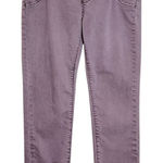  Purple Dyed Cropped Pull-on Jeans Size 26 Free People Purple Denim Photo 0