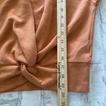 Magaschoni M  Scuba Twisted Front Long Sleeve Crewneck Pullover Top Casual Sz XS Photo 5