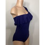 Tommy Bahama New. navy one shouldered swimsuit. Size 12. Retails $159 Photo 3