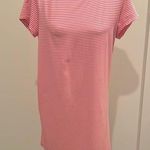 Vineyard Vines Pink Striped T Shirt Dress Sz M Photo 0