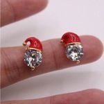 Festive Red Santa Hat Earrings Photo 0