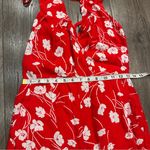 Moulinette Soeurs Red White Floral Jumpsuit S Anthropologie Wide Leg Boho Halter Photo 7