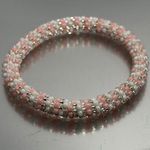 Sashka Sweet Pink & White Bracelet 7”Original Size Photo 0