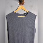 Eileen Fisher Tencel Rib Blue Gray Cropped Jumpsuit in size 10 Photo 4