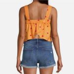 Arizona Jeans Arizona Jean Company Bright Orange Floral Crop Top Photo 3