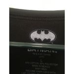 Batman Adult Graphic Long Sleeve Shirt Size Large Black Gold Photo 3