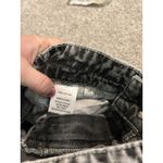 Vervet  Mom Jeans Size 28 X 26" Inseam Distressed Denim Raw Hems Gray‎ Photo 5