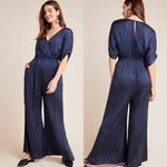 Maeve  by Anthropologie Midnight Blue Jumpsuit NWT Photo 1