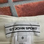 St. John Sport White High Waisted Cropped Pants Size 0 Photo 3