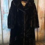 🚫SOLD🚫Vintage Natelsons Made in Scotland Dark Brown Faux Fur Coat Size M Photo 0