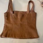 ZARA faux fur corset top Photo 6