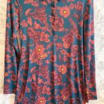 ZARA  Retro Print‎ Floral Collared Long Sleeve Stretch Mini Dress M NWT Photo 0