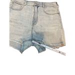 Anthropologie Pilcro Jean Shorts Ultra High Rise Light Wash Denim Raw Cut Off Sz Photo 7