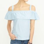J.Crew NWT Striped Off Shoulder Top Photo 0
