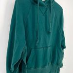 American Eagle  oversized hangout hoodie boho slouchy deep turquoise size s Photo 2