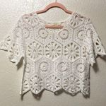 Rebellion Crochet Bohemian White Top Blouse! Photo 0