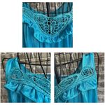 Lati Fashion Intimates Collection Nightgown Medium? Blue Sleeveless Embr… Size undefined Photo 4
