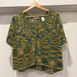 JH Collectibles Grunge Green Forest Fairy Gobblin Cropped Crochet Cardigan Large Photo 10