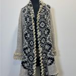 Venus  Black and Gray Geometric Cardigan Photo 1