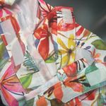 RipSkirt Hawaii Wrap Skirt Size Large Length 2 Wildflower Floral Tropical Beach White Photo 5