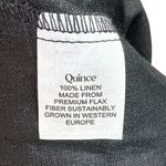 NWT Quince 100% European Linen Button Front Midi Dress in Black Size Small Photo 8