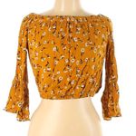 Bleuh Ciel Excellent Condition Juniors Floral Cutout Back Blouse Size Large Photo 2