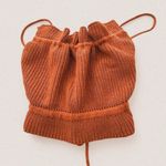 None Rust Brown Boho Crochet Knit Strappy Back Tie Top โ Festival Indie Aesthetic S Photo 0