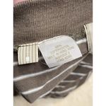 Vintage Mexx Cropped Short Sleeve Cardigan Women Medium Stripe Olive Green White Photo 5