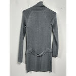 INC Womans  Long Sleeve Turtle Neck Pullover Bodycon Dress Small Silver Belt Photo 1