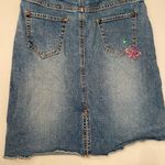 Paris Blues  jean skirt sz 16 denim embroidered Photo 4