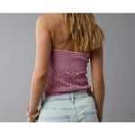 American Eagle  Cropped Crochet Tube Top Size Large Photo 9