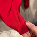 Eddie Bauer Cute cranberry red ribbed turtleneck top stretchy good quality Photo 6