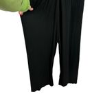 LNA Kalaya Ribbed Knit Black Long Sleeve Bodycon Lace Up Front Jumpsuit Size 1X Photo 13