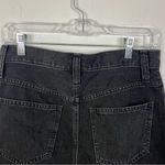 Madewell  Rigid Denim A-Line Mini Skirt in Lunar Wash: Button-Front Edition Photo 5