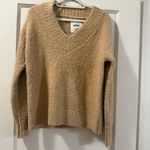 Aerie Teddy Boucle Sweater V Neck Soft Comfy in Koko Brown Size XXS NWT Photo 5