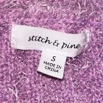 stitch & pine purple cozy button up sweater cardigan size small Photo 1