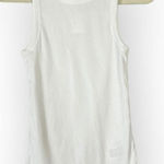 J.Crew High Neck Rib Tank Women's Smalll White Sleeveless Cotton Blend NWT READ Photo 0