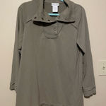 Soft Surroundings Soft Surrounding Snap Button Cowl Neck Sweater Size‎ Medium Photo 0