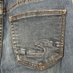 Silver Jeans Silver Blue jeans size W27/L26 Izzy Wide Leg Crop waist 27 raw hem stretch Photo 3